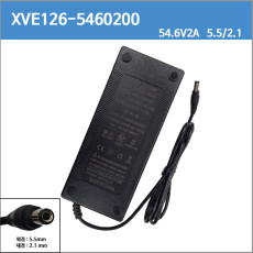 [리튬이온충전기]머케인 와이드휠/와이드휠프로 /xve126-5460200/54.6V2A/54.6v 2a/109w/5.5/2.1 /13S 48V 배터리 전용 호환 충전기