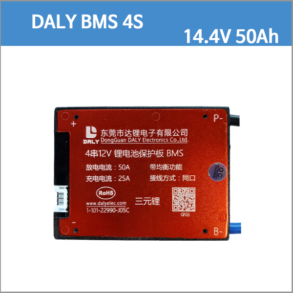 DALY 리튬이온 배터리 BMS 4S 50Ah 4S50Ah 14.4V 14.8V 16.8V  BMS 보호회로