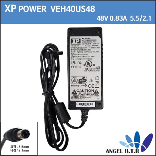 [XP power] VEH40US48 -XA0510A 48V 0.83A/48V0.83A NVR cctv 아답타/어뎁터