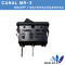 [로커스위치] CANAL MR-2 2핀 2단 / 10(4)A~T125/ 250VAC/10A 125VAC/6A 250VAC 2 Pins / ON/OFF (BLACK )로커 스위치(10개입)
